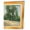 ANTICO QUADRO ACHILLE CATTANEO 1921 OLIO TELA LIMBIATE MILANO STRADA BOSCO