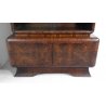 Credenza, vetrina decò in radica. Italia, Anni 40