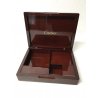 CARTIER KIT GIOIELLIERE OROLOGIAIO LEGNO MOGANO LACCATO LENTE MONOCOLO VINTAGE