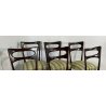SET 6 SEDIE VINTAGE DESIGN LEGNO STOFFA CHAIR VINTAGE PAOLO BUFFA ANNI 50 SEDIA 