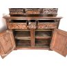 ANTICA PIATTAIA CREDENZA SETTECENTO BAROCCO PIEMONTESE PATINA ORIGINALE 700 NOCE