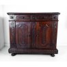 ANTICA CREDENZA VALDOSTANA LEGNO NOCE PATINA ORIGINALE SETTECENTO EPOCA 1700