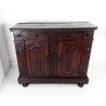 ANTICA CREDENZA VALDOSTANA LEGNO NOCE PATINA ORIGINALE SETTECENTO EPOCA 1700