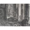 ANTICA STAMPA PIRANESI G. BATTISTA ROMA EPOCA ACQUAFORTE TEMPIO SIBILLA 1800 OLD