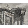 ANTICA STAMPA PIRANESI G. BATTISTA ROMA EPOCA ACQUAFORTE TEMPIO SIBILLA 1800 OLD