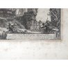 ANTICA STAMPA PIRANESI G. BATTISTA ROMA EPOCA ACQUAFORTE TEMPIO SIBILLA 1800 OLD