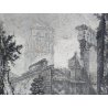 ANTICA STAMPA PIRANESI G. BATTISTA ROMA EPOCA ACQUAFORTE TEMPIO SIBILLA 1800 OLD