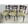 SET 6 SEDIE VINTAGE DESIGN LEGNO STOFFA CHAIR VINTAGE PAOLO BUFFA ANNI 50 SEDIA 
