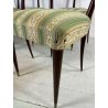 SET 6 SEDIE VINTAGE DESIGN LEGNO STOFFA CHAIR VINTAGE PAOLO BUFFA ANNI 50 SEDIA 