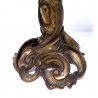 Coppia di candelabri in ottone, stile barocco rococò