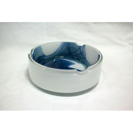 GRANDE POSACENERE SVUOTATASCHE VETRO MURANO INCAMICIATO GLASS VINTAGE DESIGN '60