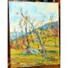 QUADRO OLIO TAVOLA Mellerio Giovanni ANTICO S VALLE VIGEZZO QUIETE VESPERTINA 
