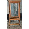 ANTICA SPECCHIERA BASCULANTE IMPERO Carlo X 1830 LEGNO NOCE PSICHE SPECCHIO OLD