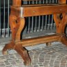 ANTICA SPECCHIERA BASCULANTE IMPERO Carlo X 1830 LEGNO NOCE PSICHE SPECCHIO OLD
