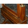 ANTICA SPECCHIERA BASCULANTE IMPERO Carlo X 1830 LEGNO NOCE PSICHE SPECCHIO OLD