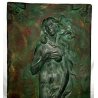 CERAMICA TERRACOTTA ROMACREA VENERE BOTTICELLI BASSORILIEVO PIASTRELA FORMELLA