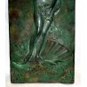 CERAMICA TERRACOTTA ROMACREA VENERE BOTTICELLI BASSORILIEVO PIASTRELA FORMELLA