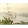 QUADRO ARTINO GIROLDI BARQUEDO BOSCO CAMPAGNA INVORIO LAGO MAGGIORE DIPINTO 59