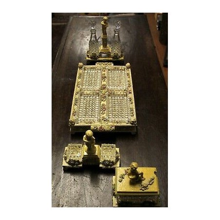 SET TAVOLA ANTIPASTIERA OLIERA SALIERA FORMAGGIERA PUTTI STILE VENEZIANO RESINA