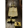 SET TAVOLA ANTIPASTIERA OLIERA SALIERA FORMAGGIERA PUTTI STILE VENEZIANO RESINA