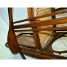 ANTICA RARISSIMA POLTRONA SEDIA DONDOLO ANTONIO VOLPE UDINE THONET PAGLIA EPOCA