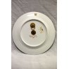 Set ANTICO PIATTO PARATA PORCELLANA Sevres BLU ORO CAVALIERE UNIFORME CAVALLO 