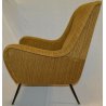 ANTICA POLTRONA IMBOTTITA Senior DESIGN Marco Zanuso anni 50 SEDIA OLD CHAIR