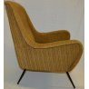 ANTICA POLTRONA IMBOTTITA Senior DESIGN Marco Zanuso anni 50 SEDIA OLD CHAIR