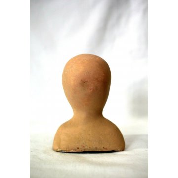 ANTICA TESTA BAMBOLA EPOCA TESTINA GESSO DOLL HEAD HANDMADE GYPSUM PRIMI '900