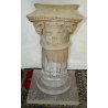PIEDISTALLO COLONNA DORICA PLEXIGLASS CAPITELLO CORINZIO anni 70 VINTAGE TAVOLO