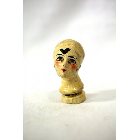 ANTICA PICCOLA TESTA BAMBOLA CIPRIA GESSO FIGURA LIBERTY LADY DOLL HEAD  