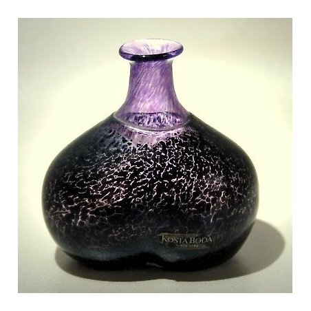 ANTICO VASO VETRO KOSTA BODA BERTILL VALLIEN GLASS VOLCANO CARNIVAL SWEDEN IRIDE