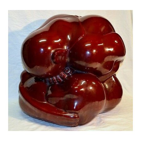 GRANDE SCULTURA SUMOTORI DESIGN YOGI BUDDHA B CERAMICHE ROMANI MADE IN ITALY