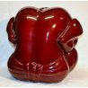 GRANDE SCULTURA SUMOTORI DESIGN YOGI BUDDHA B CERAMICHE ROMANI MADE IN ITALY