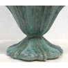 ANTICO VASO PIETRO MELANDRI TERRACOTTA VERDE ACQUA FIRMATO 1900 DESIGN SMALTATO 