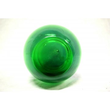 VASO a GOCCIA VETRO MURANO BICOLORE VERDE BLU GLASS VENICE MID CENTURY   