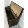 ANTICA CASSAPANCA NOCE LEGNO PLANCIA UNICA PANCA BAULE EPOCA 1800 OLD PIEMONTESE