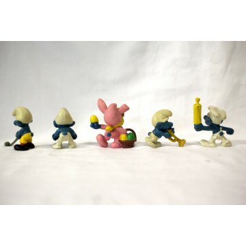 LOTTO 12 pz PUFFI  Personaggi SMURF FIGURES COLLECTION TOYS ANNI '70/'80 VINTAGE