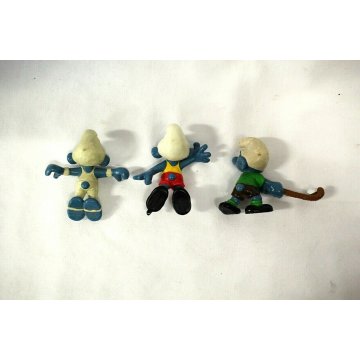 LOTTO 12 pz PUFFI  Personaggi SMURF FIGURES COLLECTION TOYS ANNI '70/'80 VINTAGE