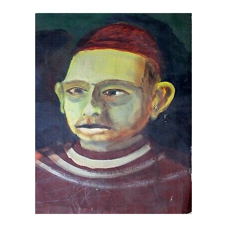 DIPINTO RITRATTO UOMO OLIO TELA Dotti 