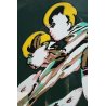QUADRO "PASTORALE" Remo Brindisi TEMPERA TELA DIPINTO ASTRATTO MULTIPLO NUMERATO
