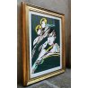 QUADRO "PASTORALE" Remo Brindisi TEMPERA TELA DIPINTO ASTRATTO MULTIPLO NUMERATO