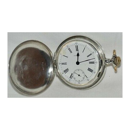 RARO ANTICO OROLOGIO TASCA Paul Moser ARGENTO epoca 900 OLD SILVER POCKET WATCH