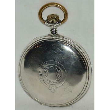 RARO ANTICO OROLOGIO TASCA Paul Moser ARGENTO epoca 900 OLD SILVER POCKET WATCH