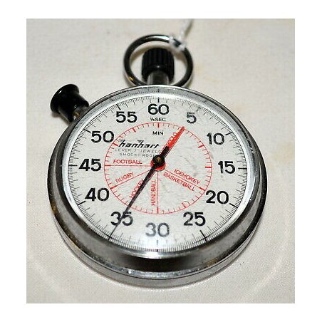 Cronometro Hanahart vintage manuale 55 m 1/5 secondo sport football hockey epoca