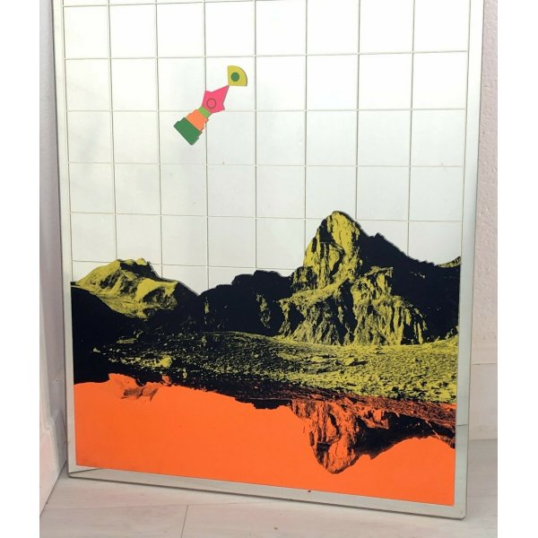 Espejo Diseño Renato Volpini Bodas Montañas Años 60 Vintage Moda Raro