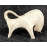 TORO FIRMATO GAMBONE ITALY DESIGN 1970 SCULTURA VOLUME CERAMICA BULL FUTURISTA 