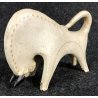 TORO FIRMATO GAMBONE ITALY DESIGN 1970 SCULTURA VOLUME CERAMICA BULL FUTURISTA 