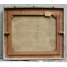 ANTICO QUADRO DIPINTO OLIO TELA Biancini PARTITA A CARTE FIGURE DONNE GIOCO 1964