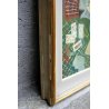 ANTICO QUADRO DIPINTO OLIO TELA Biancini PARTITA A CARTE FIGURE DONNE GIOCO 1964